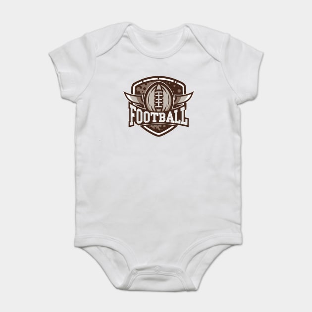 Football Baby Bodysuit by Frank Ring